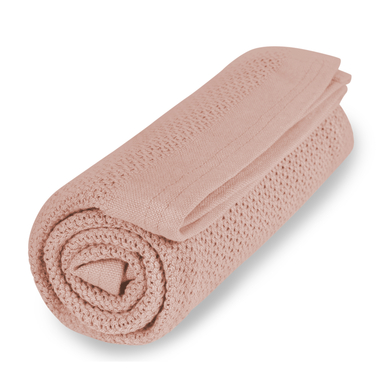 Image of VINTER& BLOOM Coperta Soft Grid - rosa059