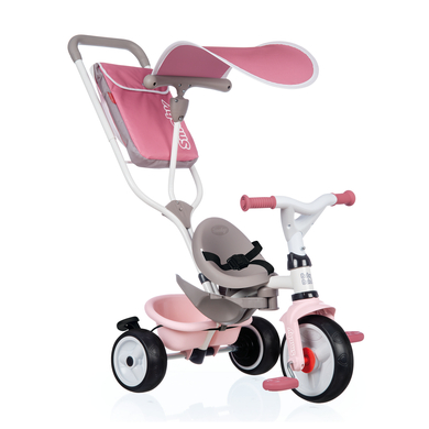 Smoby Tricycle évolutif enfant Baby Balade rose 741401