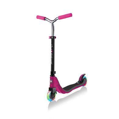 GLOBBER Trottinette enfant 2 roues évolutive FLOW 125 LIGHTS ruby pink-grey, roues LED