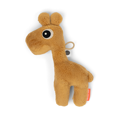 Done by Deer™ Hochet peluche Raffi girafe jaune moutarde