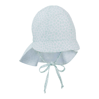 Sterntaler Casquette à visière avec protection du cou turquoise clair