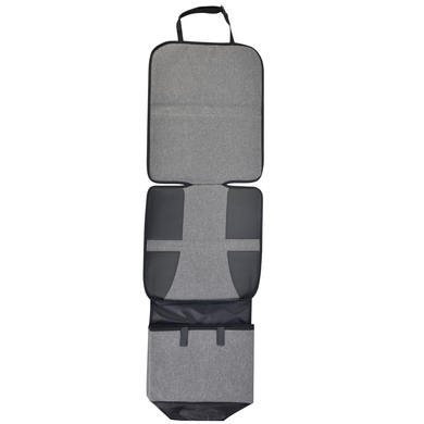 Altabebe Protection de siège auto avec cale-pieds noir/gris