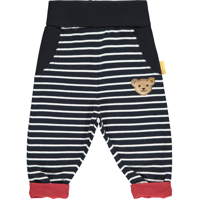 Steiff Pantalon de jogging enfant bleu marine