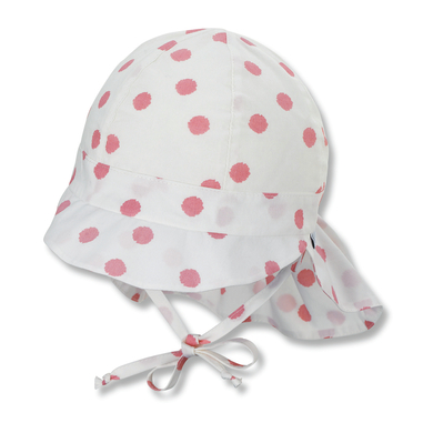 Sterntaler Casquette à visière avec protection du cou rose