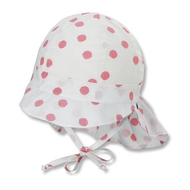Sterntaler Casquette à visière avec protection du cou rose