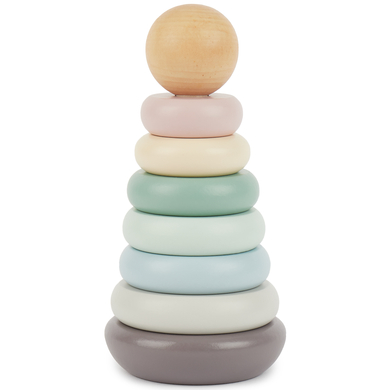 bieco Tour à empiler enfant bois vert/bleu