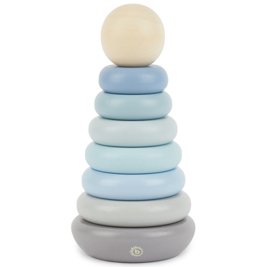 bieco Tour à empiler enfant bois bleu/gris