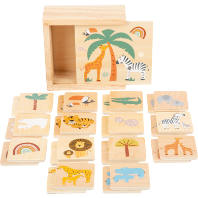 small foot® Jeu de memory safari bois