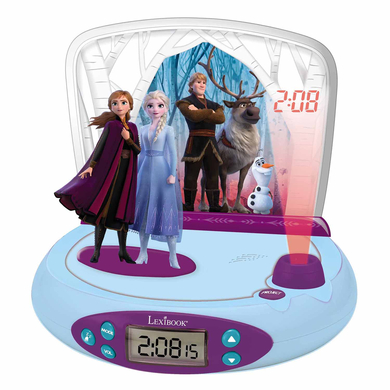 LEXIBOOK Radio réveil projecteur enfant Disney La Reine des neiges