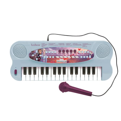 LEXIBOOK Disney Ice Queen 2 - Piano de 32 teclas con micrófono para cantar