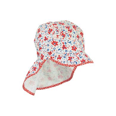 Sterntaler Casquette à visière avec protection du cou blanche