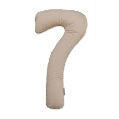THERALINE Housse pour coussin grossesse latéral my7 cappuccino collection bambou
