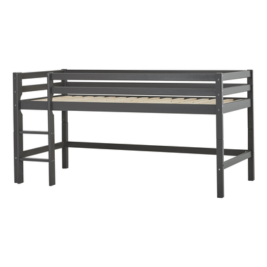Hoppekids Halbhochbett Basic smoked pearl 90 x 200 cm  - Onlineshop Babymarkt