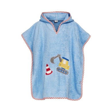 Image of Playshoes Poncho di spugna bagger blu059