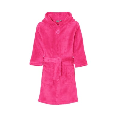 Playshoes Fleece-Bademantel uni pink