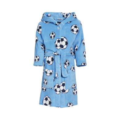 Playshoes Peignoir de bain enfant polaire football bleu