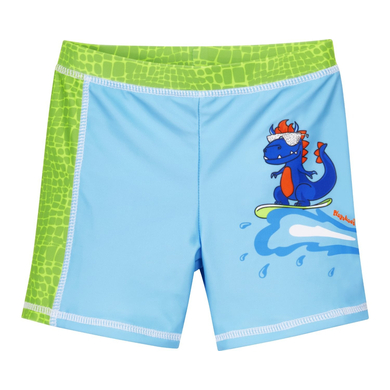 Playshoes Short de bain enfant anti-UV dinosaure bleu/vert