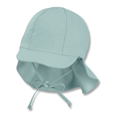 Sterntaler Casquette à visière avec protection du cou turquoise clair