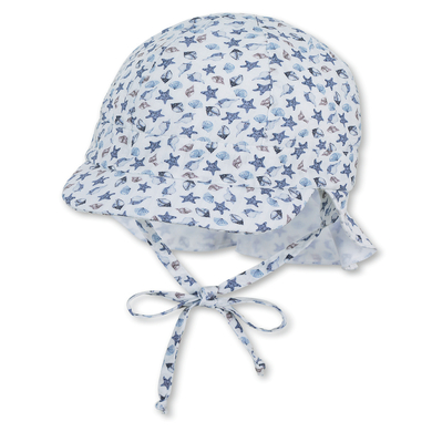 Sterntaler Casquette à visière organique avec protection du cou blanc