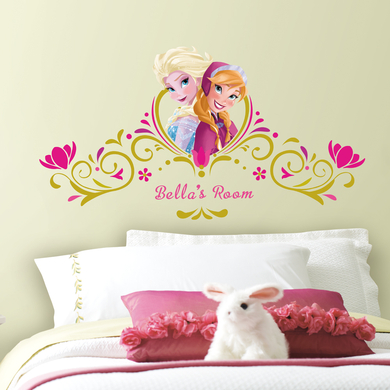 RoomMates® Stickers muraux Disney Reine des neiges Anna et Elsa personnalisable