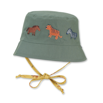 Sterntaler Bonnet de pêche réversible jaune