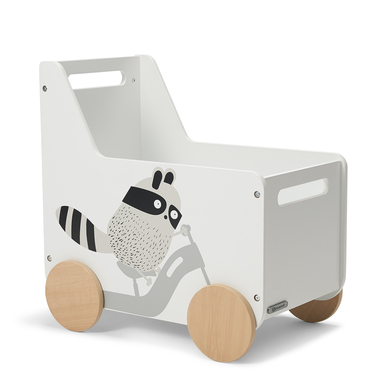 Kinderkraft Chariot enfant pour jouets Raccoon bois