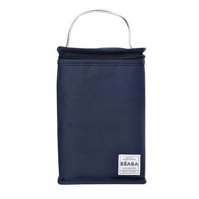 BEABA Sac isotherme pour biberon rayures bleu foncé