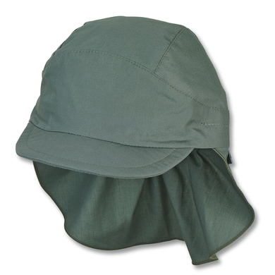 Sterntaler Casquette enfant visière protège-cou vert foncé