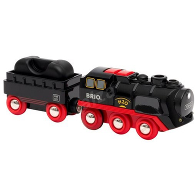 BRIO Figurine locomotive à vapeur à piles à réservoir d'eau 33884
