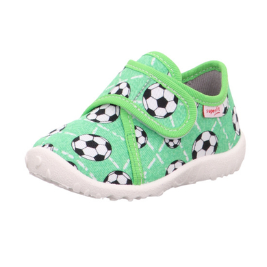 superfit Chaussons enfant scratch Spotty vert