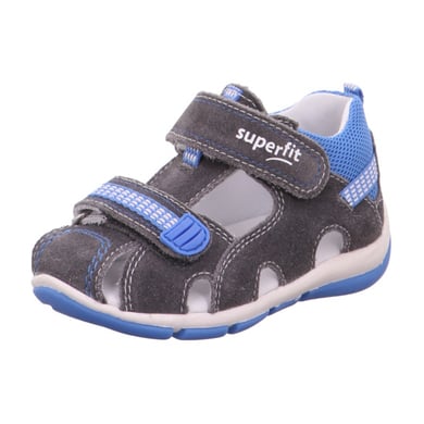 superfit Sandales enfant Freddy bleu/gris clair, largeur moyenne