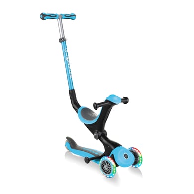 GLOBBER Monopattino GO UP Deluxe lights, skyblue