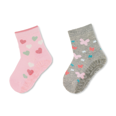 Sterntaler Carreau Flitzer Air Twin Pack Cœurs/Papillon rose