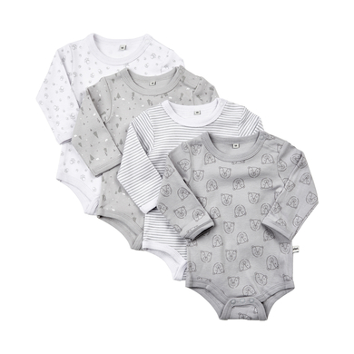 Pippi Body enfant manches longues harbor mist lot de 4