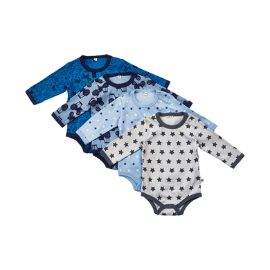 Pippi Body enfant manches longues blue lot de 4