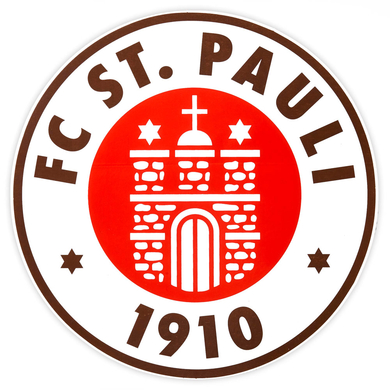 Bilde av St. Pauli Klistremerke Stor Klubblogo