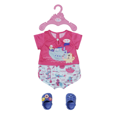 Zapf Creation BABY born® Vêtement de poupée pyjama chaussons de bain 43 cm