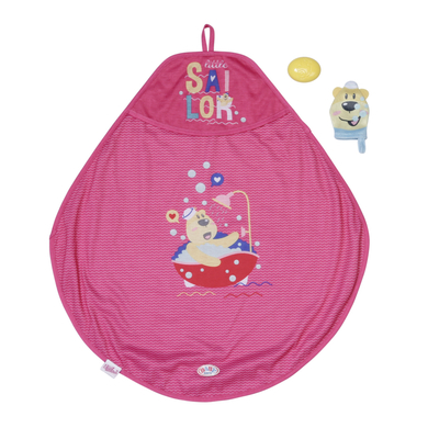 Zapf Creation BABY born Cape de bain pour poupon et gant