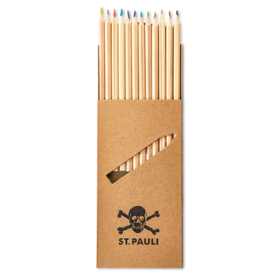 Crayons de couleur pour le cahier de notes du collège St. Pauli, lot de 12