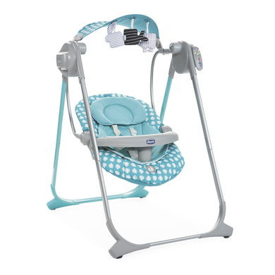 chicco Transat balancelle bébé Polly Swing Up Turquoise