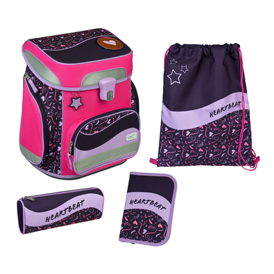 UNDERCOVER Scooli Ensemble de cartables EasyFit Glow-Edition Heart beat