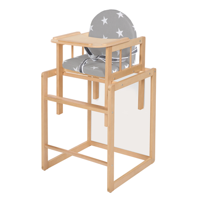 roba Chaise haute enfant modulable Little Stars, bois naturel
