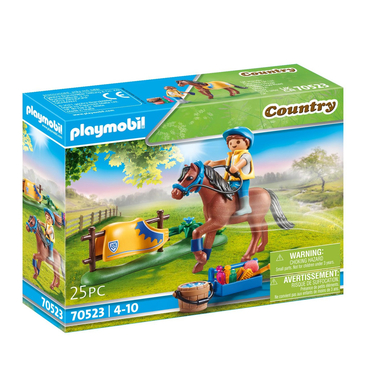 PLAYMOBIL® Figurines Country Poney d'équitation allemand 70523