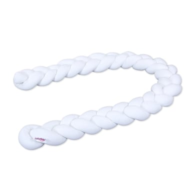 babybay ® Protector para nido trenza blanco