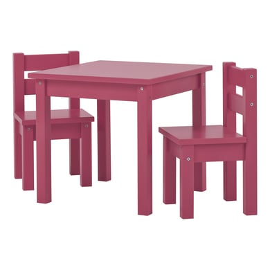 Image of Hoppekids Mads Tavolino e sedie rosa Barocco