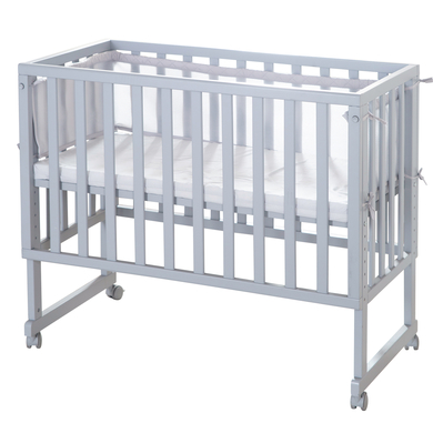 roba Stuben- & Beistellbett 3in1 mit Barriere Style grau 8961TP-8V230