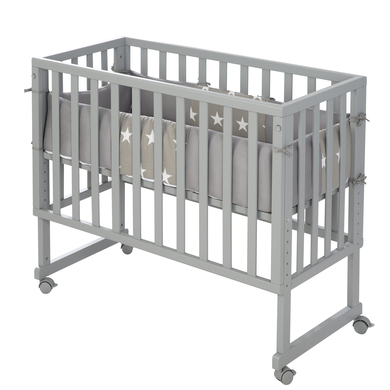 roba Stuben- & Beistellbett 3-in-1 mit Barriere Little Stars safe asleep®