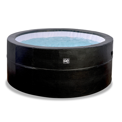 EXIT Piscine enfant jacuzzi ronde Premium cuir ø 1,84x0,73 m noir