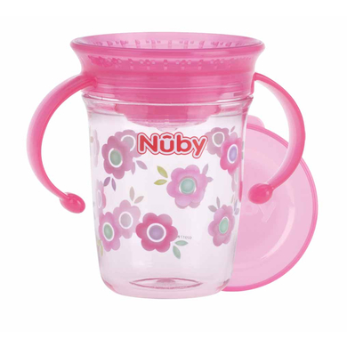 Image of Nûby 360° sippy cup WONDER CUP 240 ml tritan by Eastman in rosa059