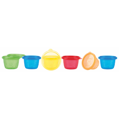 Nûby snack tazza Pick Nick set di 6 20 ml in colorato